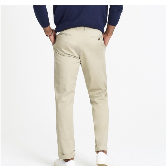 J Crew Factory Straightfit Flex Khaki 
